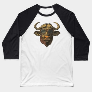 Brainy Bull: The Wise Water Buffalo! Baseball T-Shirt